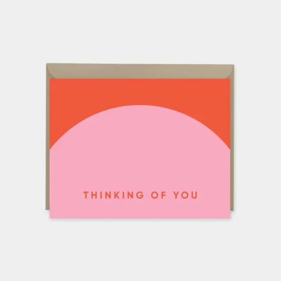 Geo Thinking of You Card VI, Colorful {1}