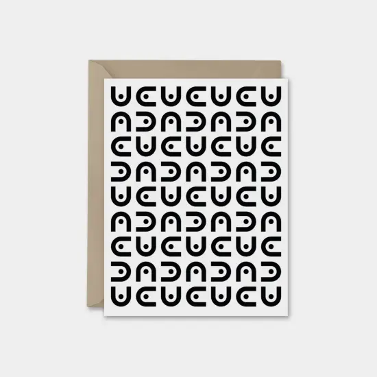 Minimal Modern Black and White Card VIII {1}