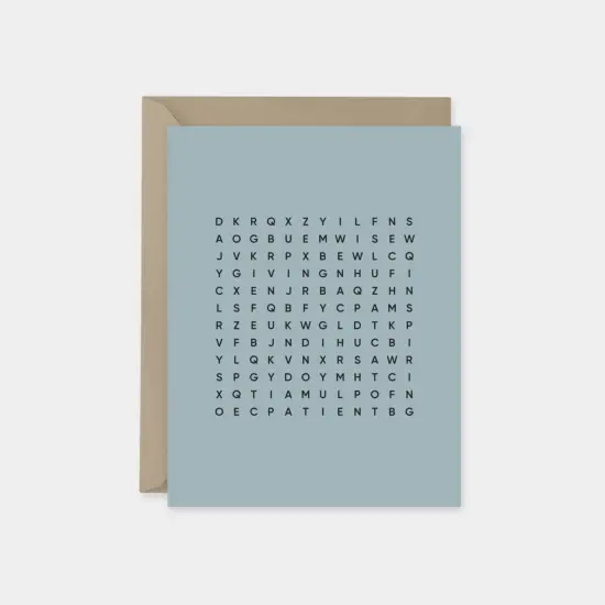 Parchment Father's Day Word Search Card {6}