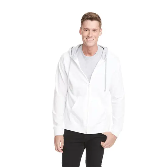 Next Level&reg; Long Sleeve Laguna Hoodie Black/ red {4}