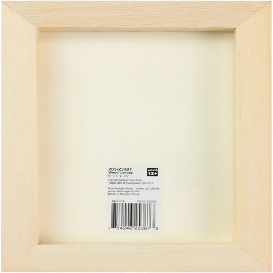 CousinDIY Unfinished Wood Canvas-6"X8"X0.75" {3}