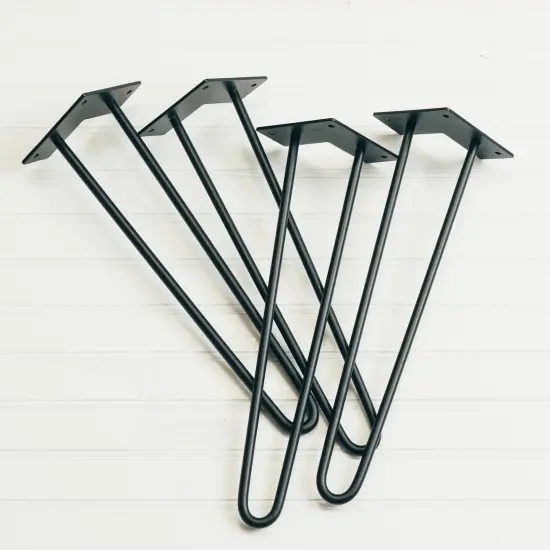 16" METAL HAIRPIN LEGS (SET OF 4) {1}