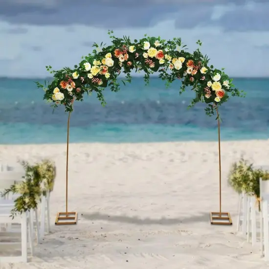 7.5ft Metal Wedding Party Arch Backdrop Balloon Flowers Stand Gardens Decoration {3}
