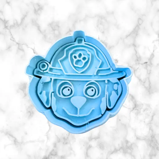 Dog Patrol face Cookie Cutter & Stamp 9 PCS Set and Individual {5}