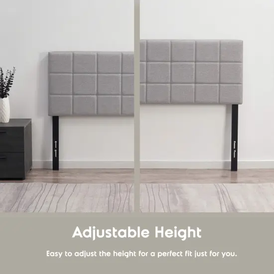 Nestl Square Tufted Fabric Headboard {6}