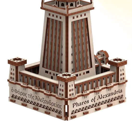 Alexandria Lighthouse Eco-light 3D Model {3}