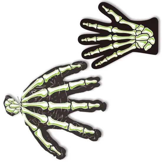 Beistle - Skeleton Hand Treat Bags - 9" x 11" - 24 Pack {1}
