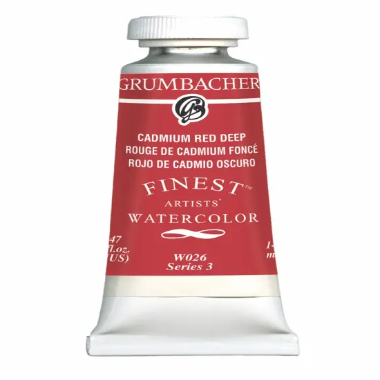 Grumbacher Finest&trade; Watercolor Cadmium Red Deep {1}