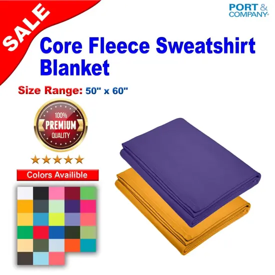 Port & Company&reg; Core Fleece Sweatshirt Blanket {2}