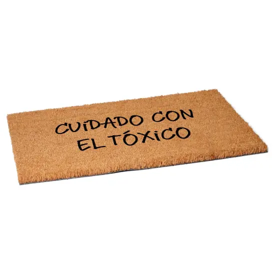 Cuidado Con El Toxico Spanish Doormat {4}
