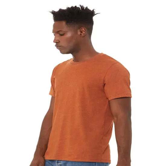 BELLA + CANVAS&reg; Short Sleeve CVC Jersey T-Shirt Unisex Fit, Soft Cotton Blend, Crew Neck Prism Peach {5}