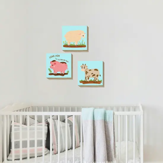 Farm Nursery Wood Wall D&eacute;cor Set {1}