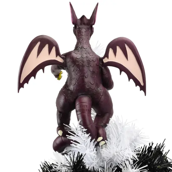 Tree Buddees Purple Fire-Breathing Dragon Christmas Tree Topper - 11" Tall {5}