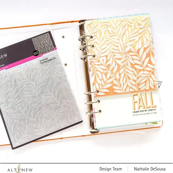 Curving Leaves 3D Embossing Folder {5}