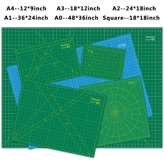 9" x 12" Art Self Healing PVC Cutting Mat, Double Sided, Gridded Rotary Cutting Board for Craft, Fabric, Quilting, Sewing, Scrapbooking Project&hellip; {6}
