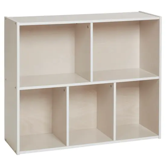 Streamline 5-Compartment Storage Cabinet, 30in High White Wash {1}