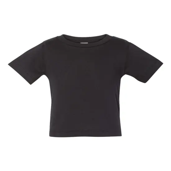 BELLA + CANVAS&reg; Infant Jersey Tee Crewneck Short Sleeve T-Shirt Black {1}