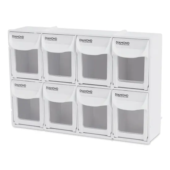 Diamond Storage Solutions - 8 Tip Out Bins, Half Width {1}