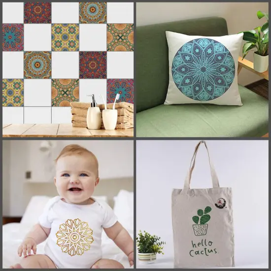 24 Pieces 4 Mil Clear Mylar Stencil Sheets, 12" x 12" Blank Reusable Plastic Template Sheets for Cricut, Laser Cutting, Gyro-Cut Tool Template Material {6}