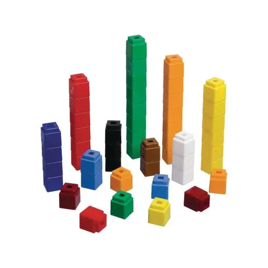 Didax Unifix &reg; Cubes Interlocking Counting Cubes with Activity Booklet (Set of 1000) {5}
