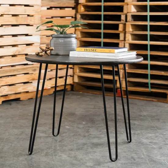 24" Solid Pine Wooden Top {2}