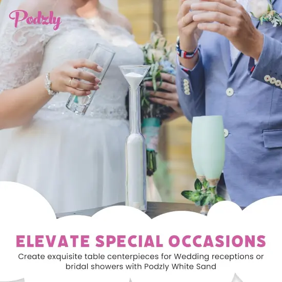 5 lb Decorative Craft Sand - Ideal for Weddings, Therapy, and Creative Projects White {3}