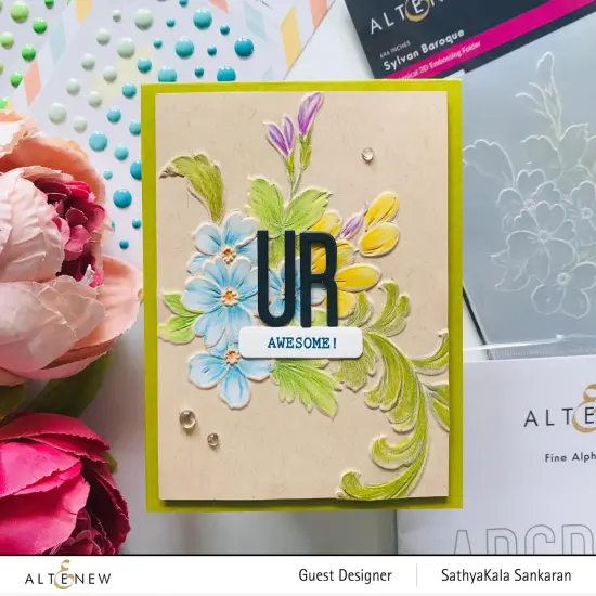 Sylvan Baroque 3D Embossing Folder {5}