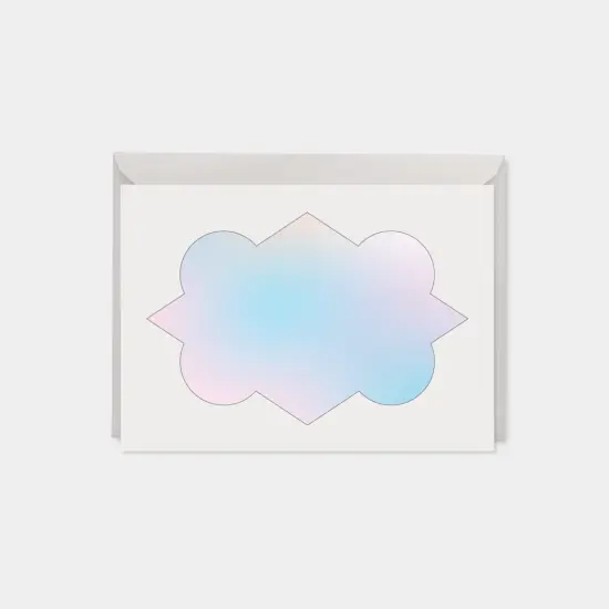 Custom Quatrefoil Gradient Ombre Card, {2}
