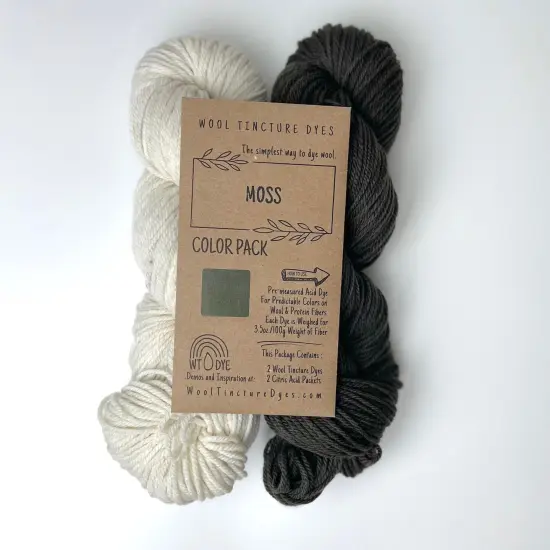 Wool Tincture Dye Color Packs Moss {1}
