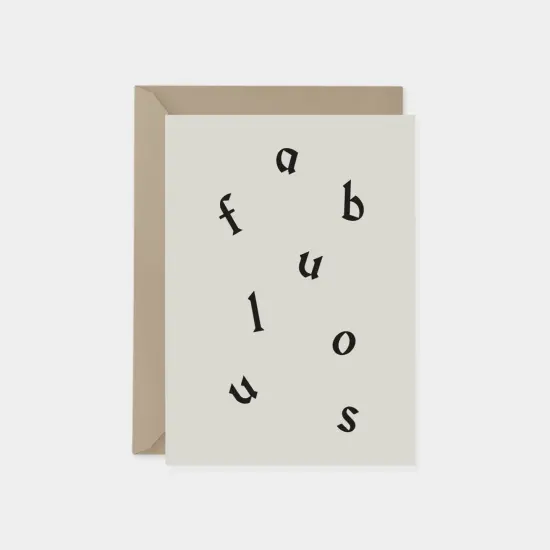 Fabulous Word Search Card, Typography {2}