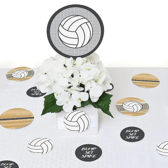 Big Dot of Happiness Bump, Set, Spike - Volleyball - Baby Shower or Birthday Party Giant Circle Confetti - Party Decorations - Large Confetti 27 Count {7}