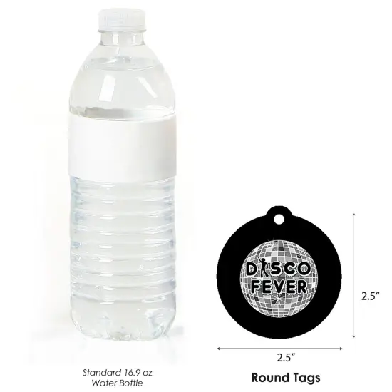 Big Dot of Happiness 70's Disco - 1970's Disco Fever Party Favor Gift Tags (Set of 20) {4}