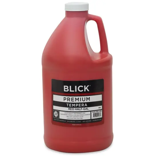 Blick Premium Grade Tempera - Red, Half Gallon {2}