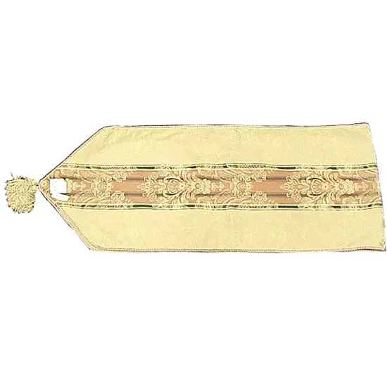 Green Jacquard Table Runner 14" x 68" {1}