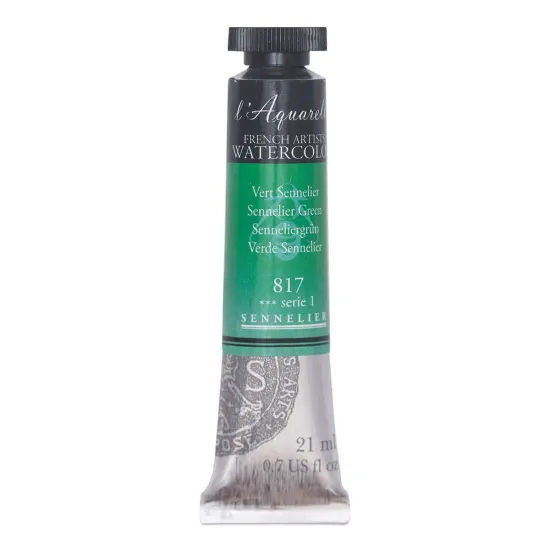 Sennelier French Artists' Watercolor - Sennelier Green, 21 ml Tube {1}