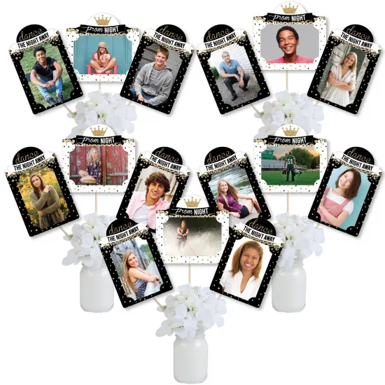 Big Dot of Happiness Prom - Prom Night Party Picture Centerpiece Sticks - Photo Table Toppers - 15 Pieces {1}