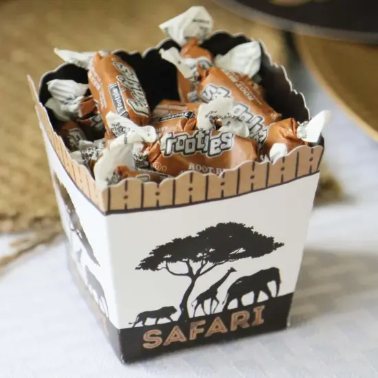 Big Dot of Happiness Wild Safari - Party Mini Favor Boxes - African Jungle Adventure Baby Shower or Birthday Party Treat Candy Boxes - Set of 12 {7}