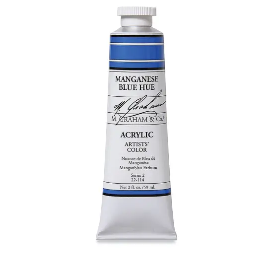 M. Graham Artists' Acrylics - Manganese Blue Hue, 2 oz tube {2}