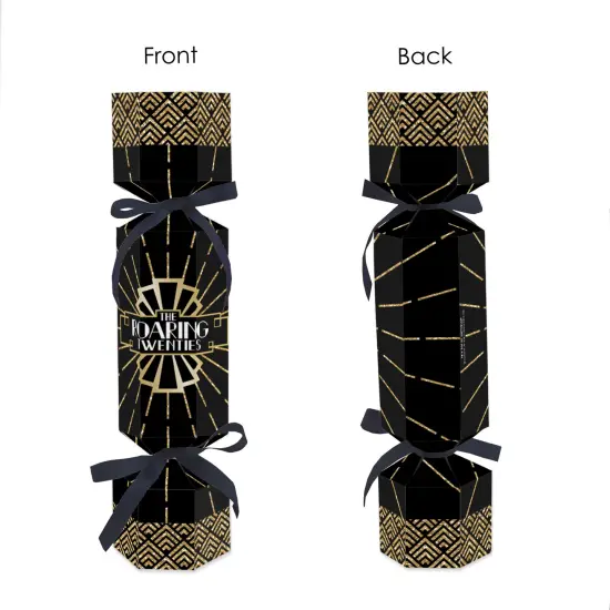 Big Dot of Happiness Roaring 20's - No Snap 1920s Art Deco Jazz Party Table Favors - DIY Cracker Boxes - Set of 12 {7}