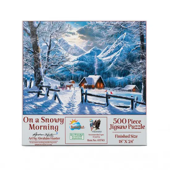 Sunsout On a Snowy Morning 500 pc Jigsaw Puzzle 69743 {4}
