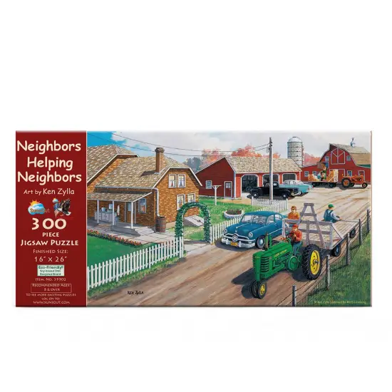 Sunsout Neighbors Helping Neighbors 300 pc Jigsaw Puzzle 39902 {6}