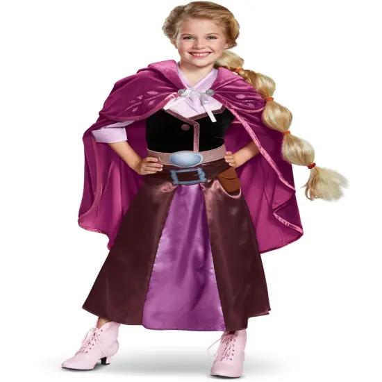 Girls Disney Tangled The Series Rapunzel Outfit Deluxe Costume {1}