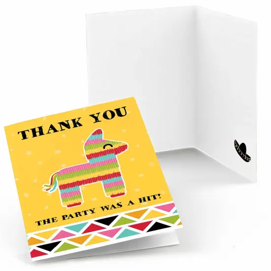 Big Dot of Happiness Let's Fiesta - Fiesta Thank You Cards (8 count) {1}