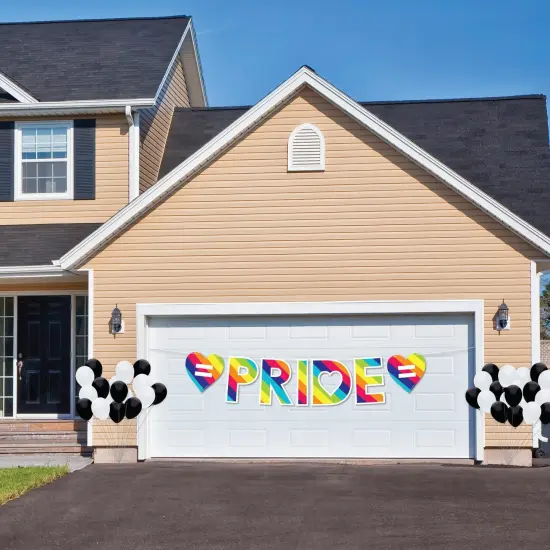 Big Dot of Happiness Love is Love - Pride - Large Rainbow Party Decorations - Pride - Outdoor Letter Banner {3}