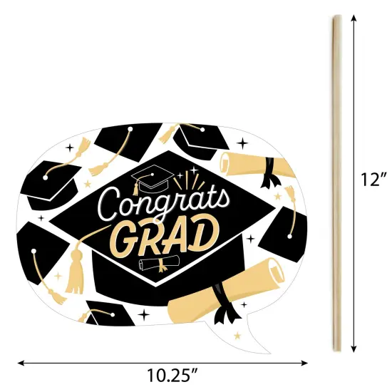 Big Dot of Happiness Hello College - 2025 Graduation Party Photo Booth Props Kit - 20 Count {7}