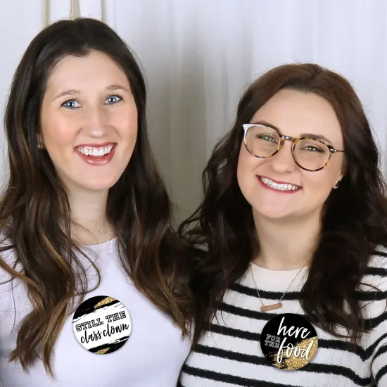 Big Dot of Happiness Reunited - 3 inch School Class Reunion Party Badge - Pinback Buttons - Set of 8 {6}