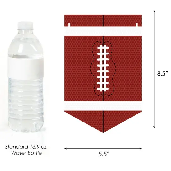 Big Dot of Happiness End Zone - Football - Birthday Party Bunting Banner - Sports Party Decorations - Happy Birthday {3}