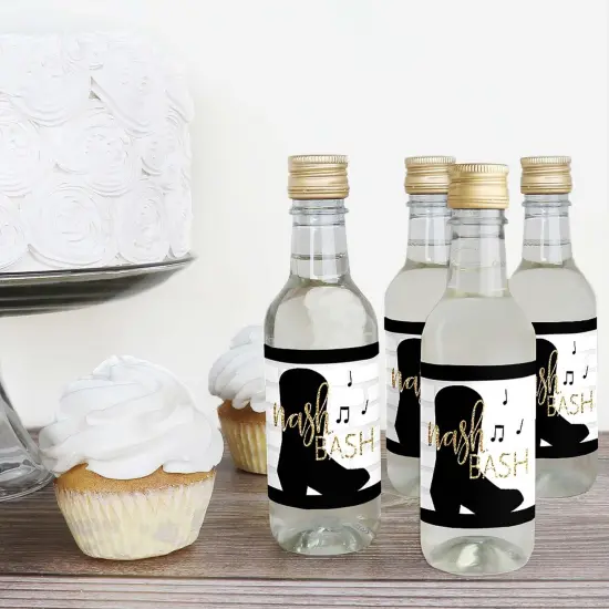 Big Dot of Happiness Nash Bash - Mini Wine and Champagne Bottle Label Stickers - Nashville Bachelorette Party Favor Gift for Women and Men - Set of 16 {3}