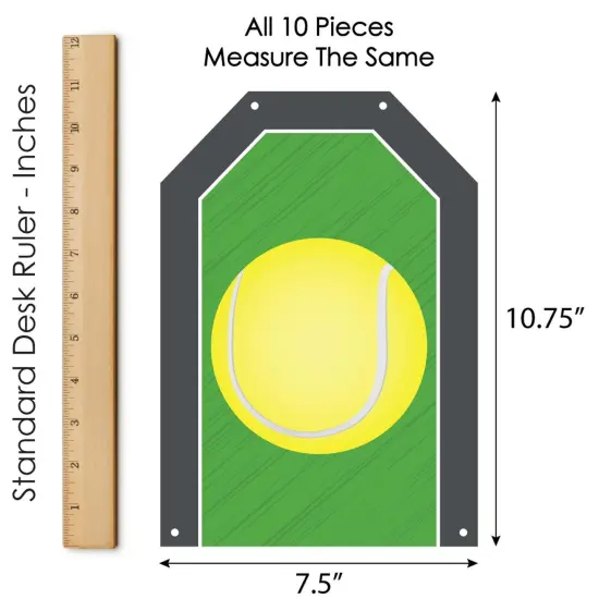 Big Dot of Happiness You Got Served - Tennis - Hanging Vertical Paper Door Banners - Baby Shower or Birthday Party Wall Decor Kit - Indoor Door Decor {7}