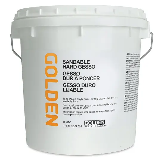 Golden Sandable Hard Gesso - Gallon tub {2}